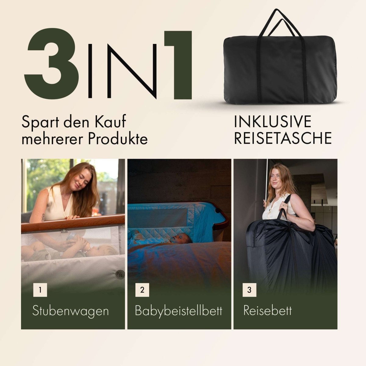 KUNU® besonderes Babybeistellbett 2.0 - KUNU Store