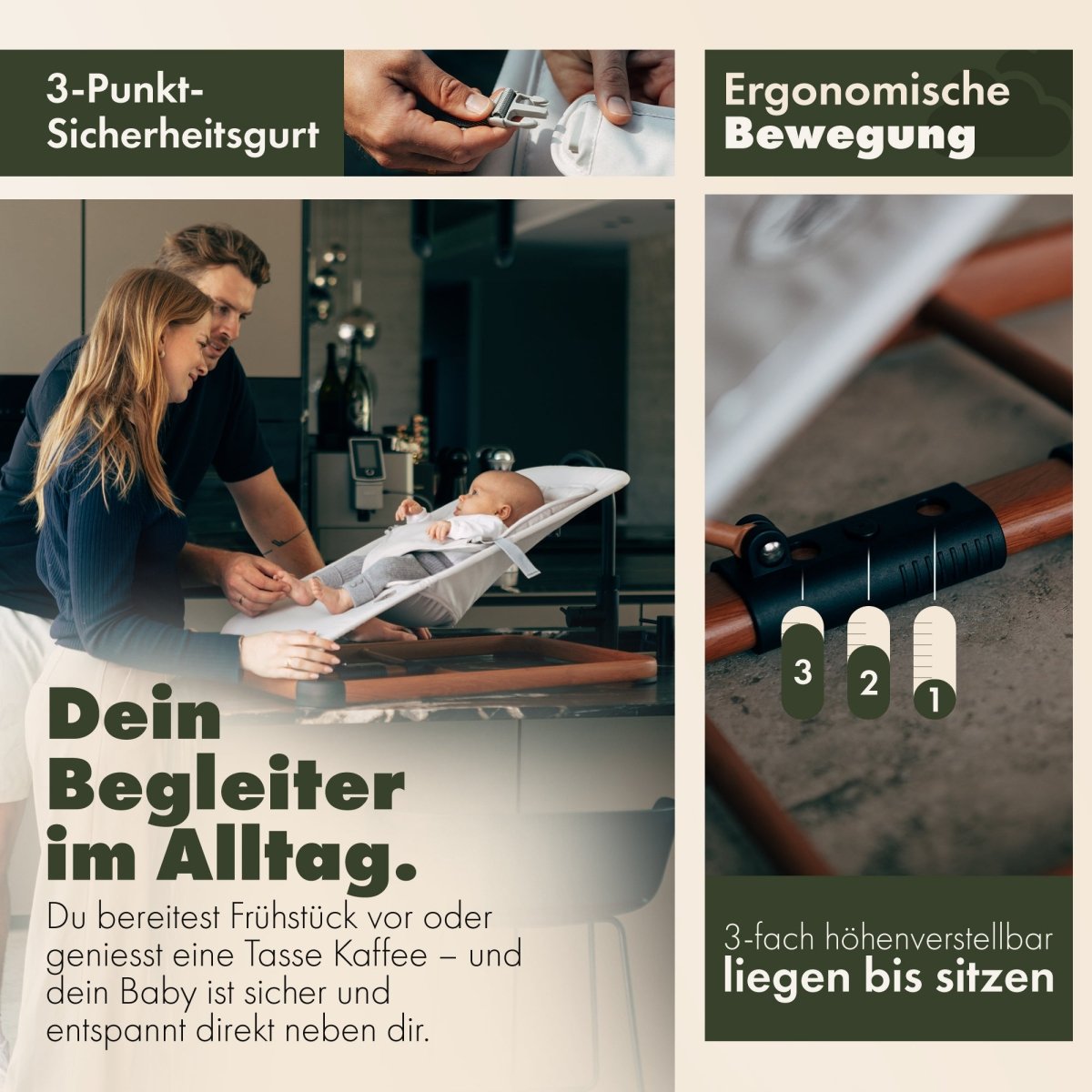 KUNU® Babywippe "Theo" - KUNU Store