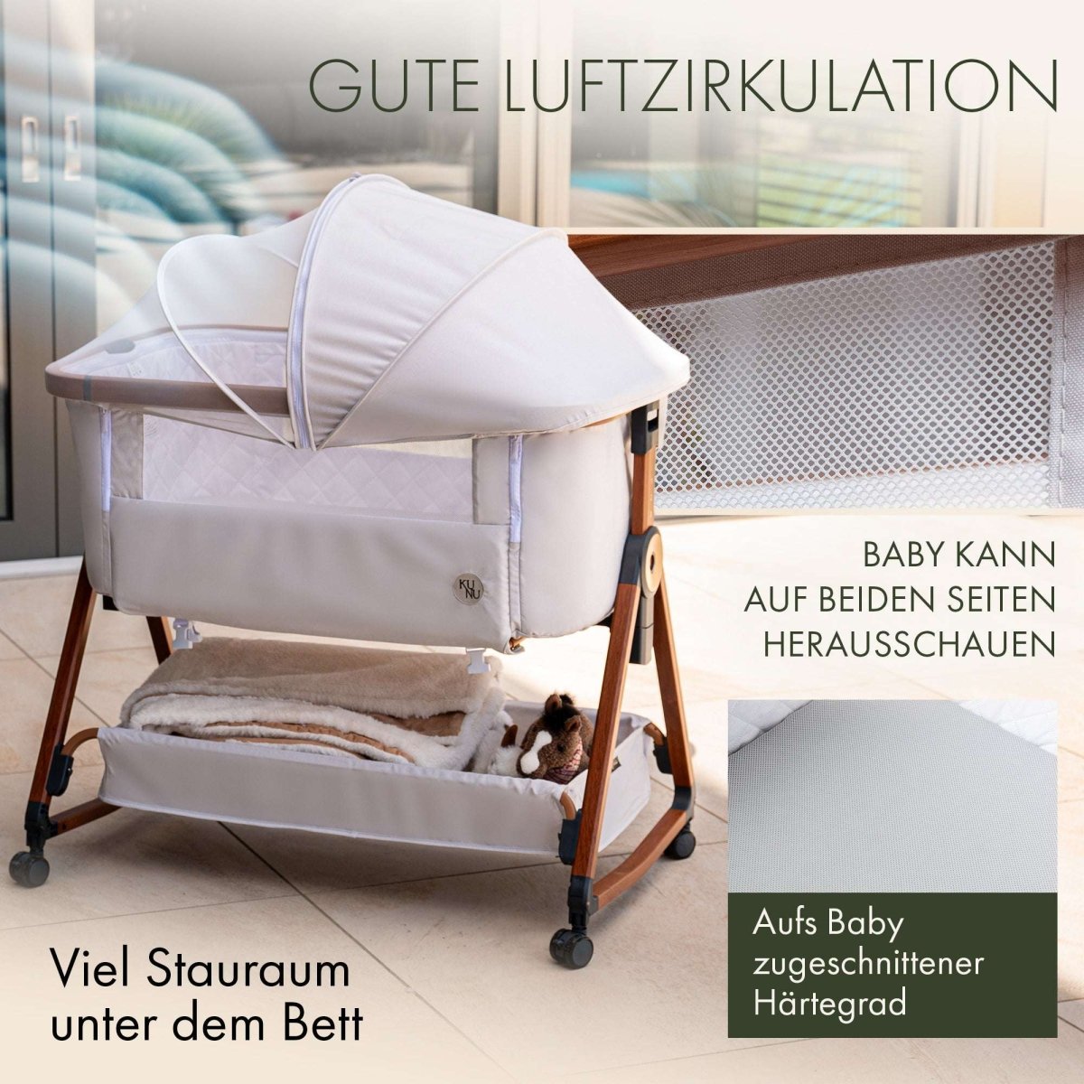 KUNU® besonderes Babybeistellbett 2.0 - KUNU Store